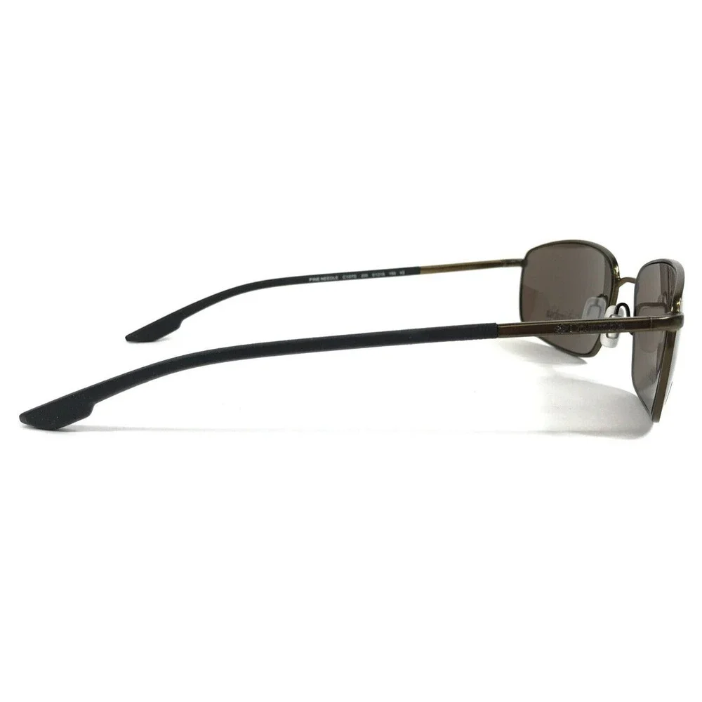 Columbia Sunglasses PINE NEEDLE C107S 200 Brown Black Rectangle w/ Brown Lenses